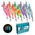 10pcs Fishing Luminous Shrimp Lure with Squid Hooks Q635863