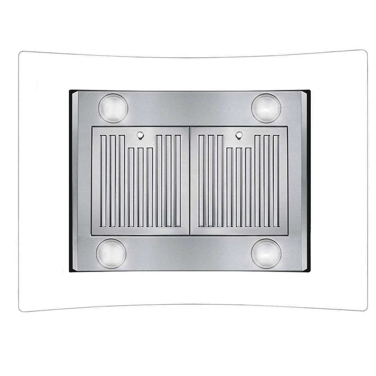 36 inch Island Mount Range Hood 900 CFM with Glass LCD Touch Control L5884