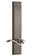 Antique Pewter Tall Plate Privacy Lever Z992919