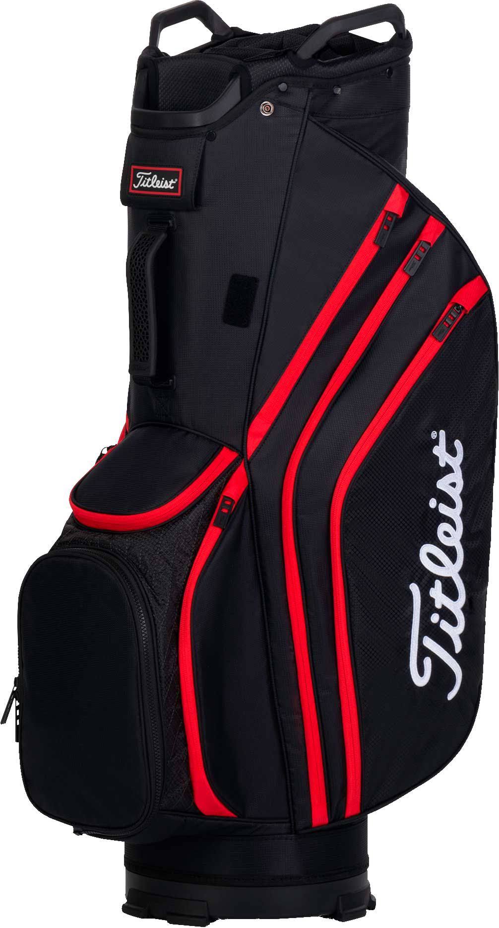 Black/Black/Red Lightweight Golf Bag T321