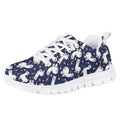 Sneakers for Girls Cartoon Alpaca Print Low Top Lace Up Size 4 O710054