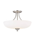3 Light Semi-Flush Matte Nickel O30029
