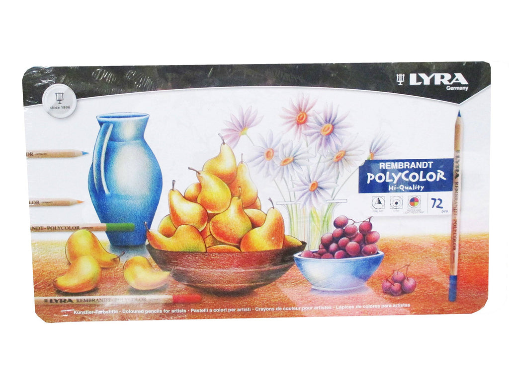 72 Metal Case Colored Pencils J9055