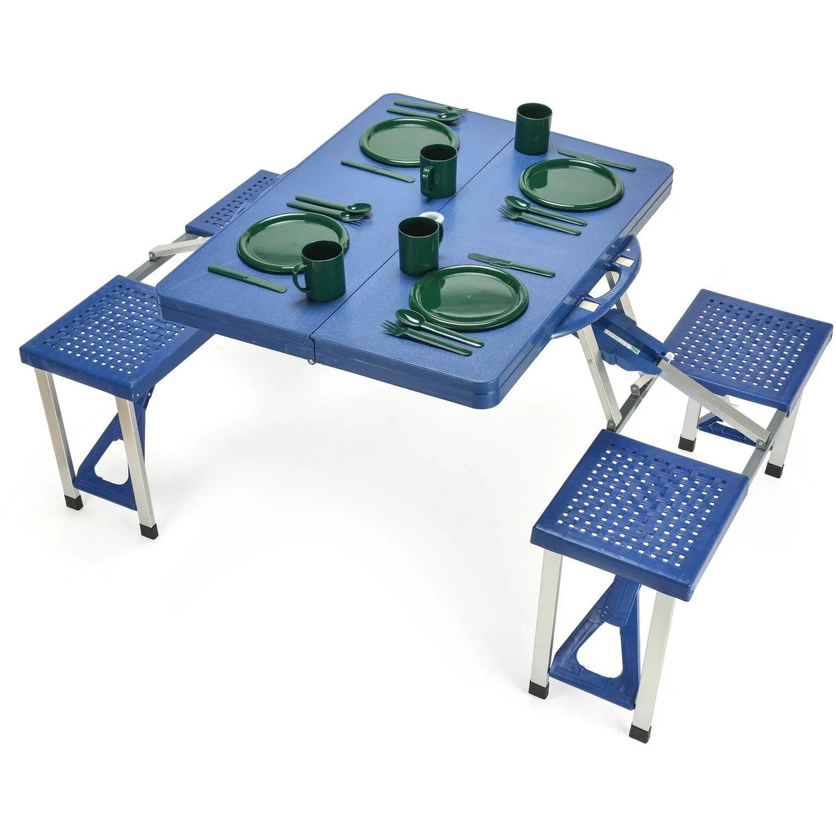 Portable Folding Picnic Table with 4 Seats O793