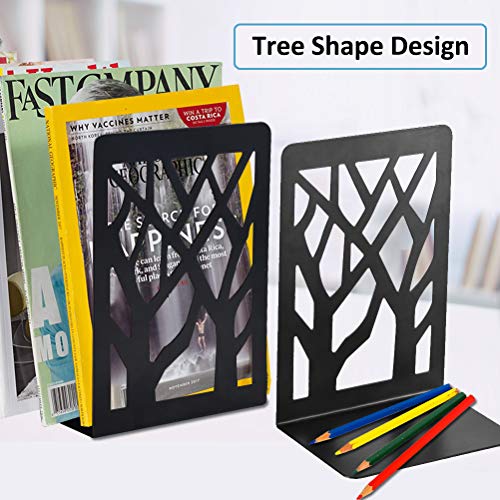 Metal Bookends Black 3 Pair K110558