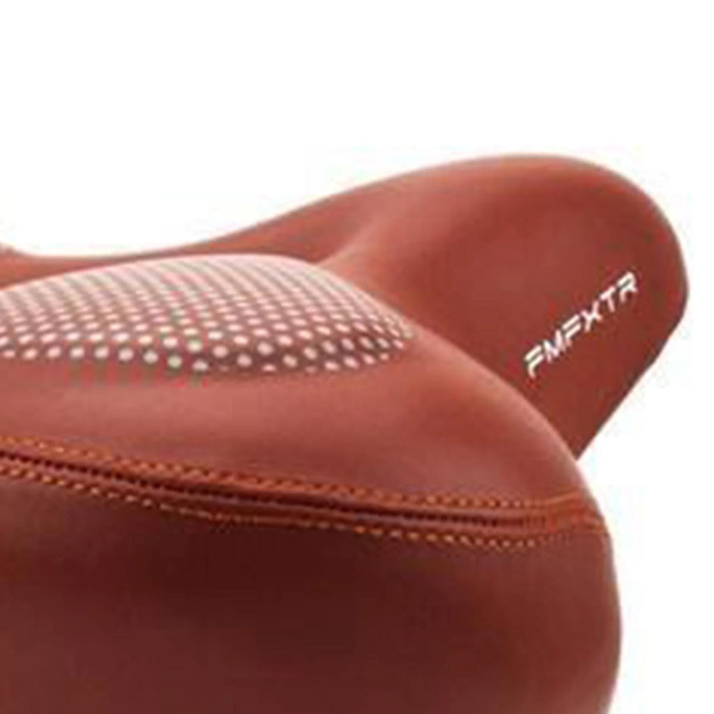 Brown Gel Waterproof Bike Seat Cushion with Taillight H83641