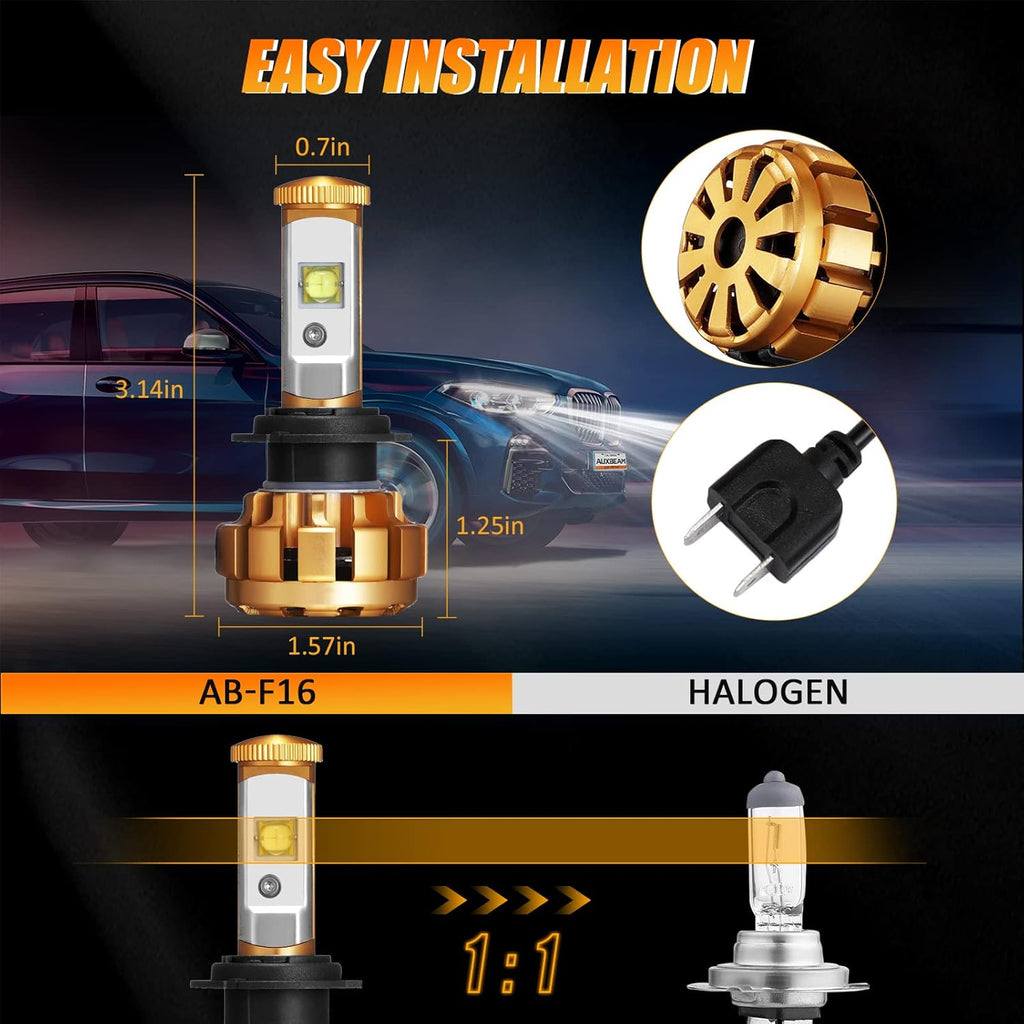 H7 LED Light Bulbs, 60W 12000lm, Pack of 2 R894222