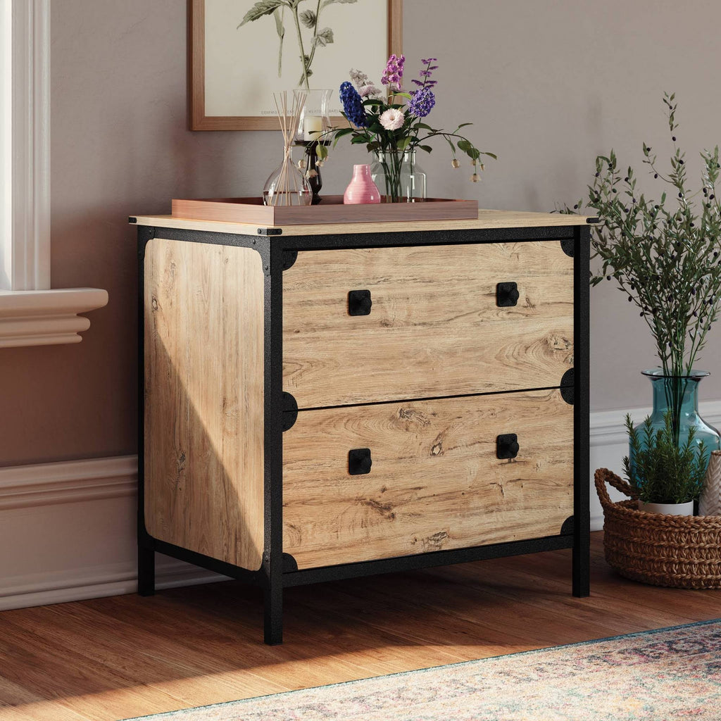Milled Mesquite 2-Drawer Lateral File Cabinet E877