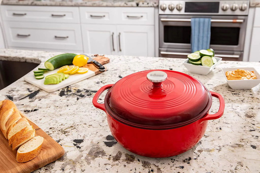 Enameled Cast Iron Dutch Oven 6-Quart Red T28318