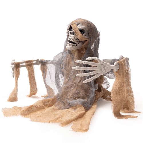 Animatronics Zombie Skeleton with Glowing Eyes and Sounds U97540
