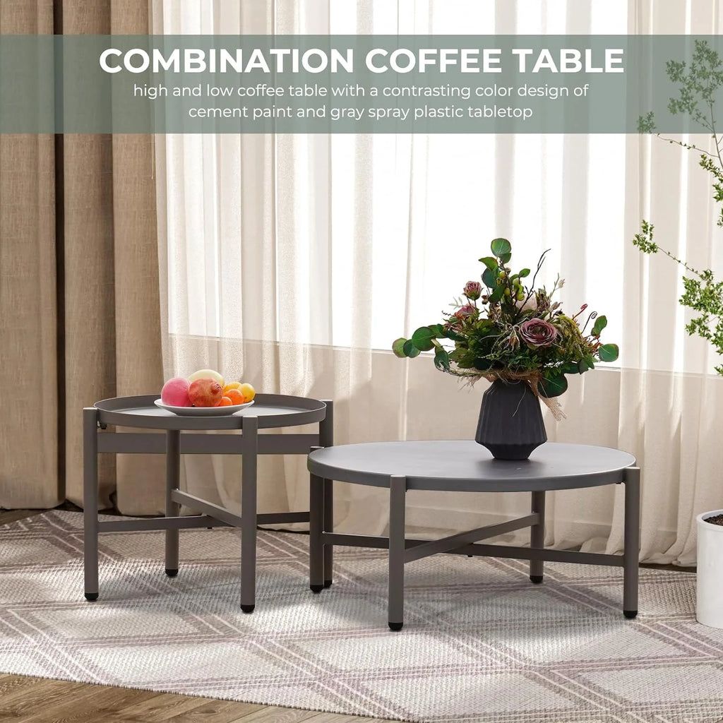 5-Piece Cotton Rope Outdoor Conversation Set with Cushions Q957055