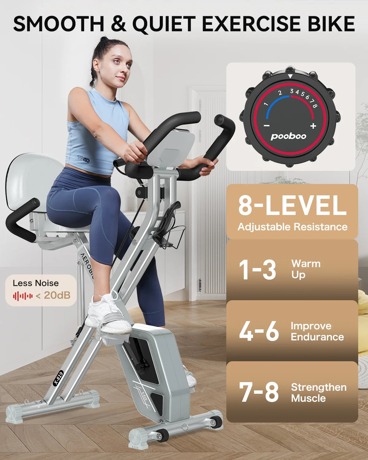 Foldable Magnetic Exercise Bike L55835