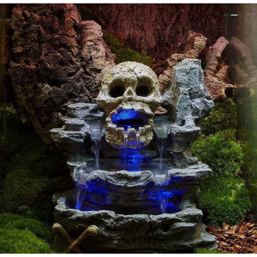 LED Skull Waterfall J809851