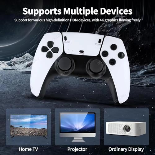 Wireless Retro Video Game Console with 128GB Memory Card and 2.4G Wireless Controllers B82633