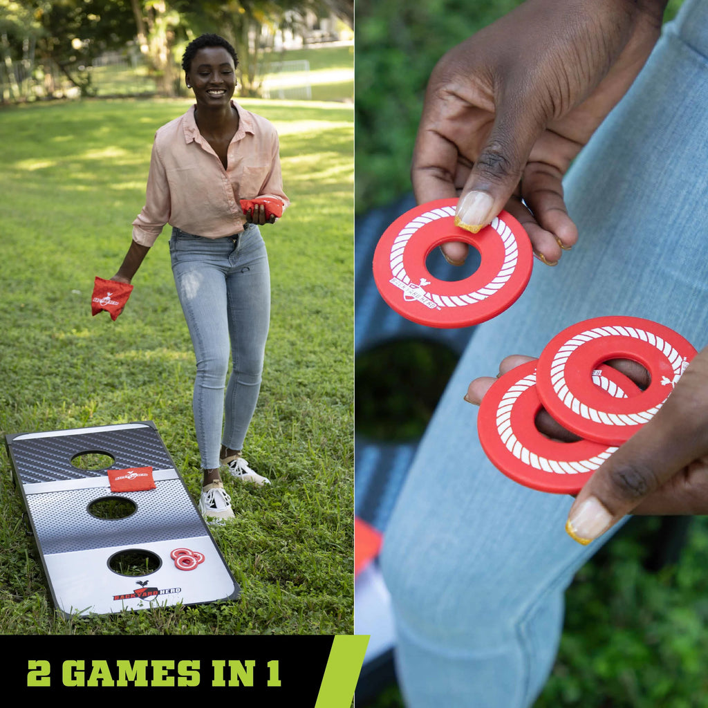 Outdoor 2-in-1 Target Toss and Washer Toss Games H476519