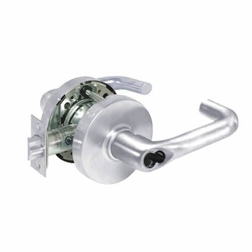 10 Line Cylindrical Locks with J Lever in Bright Chrome K88525