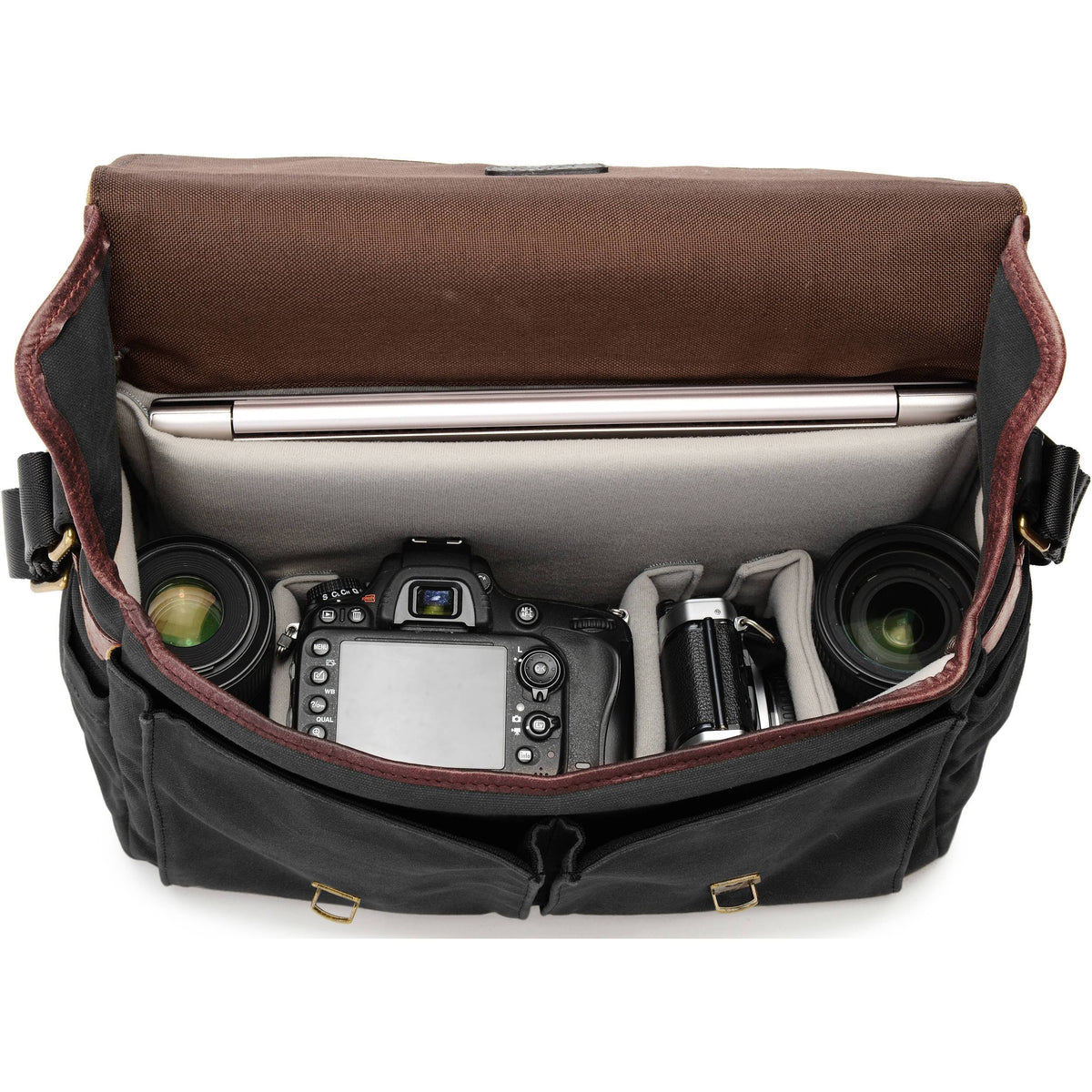 Black Camera Messenger Bag I720350