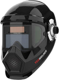 Large Viewing True Color Solar Powered Auto Darkening Welding Helmet with Side View, 4 Arc Sensor Wide Shade 4/5-9/9-13 Welder Mask V99694