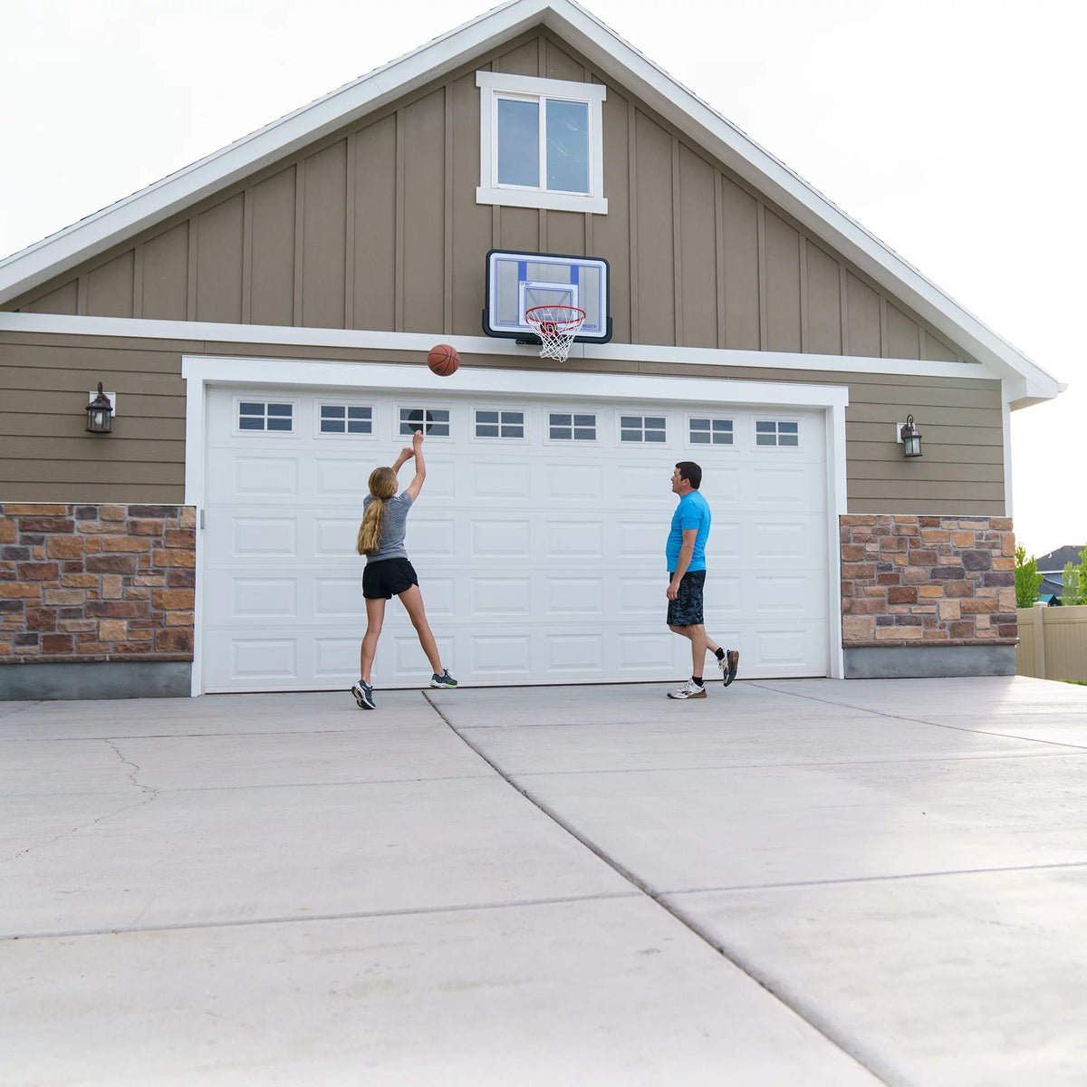Basketball Backboard and Rim Combo 44 inch Polycarbonate Z75354