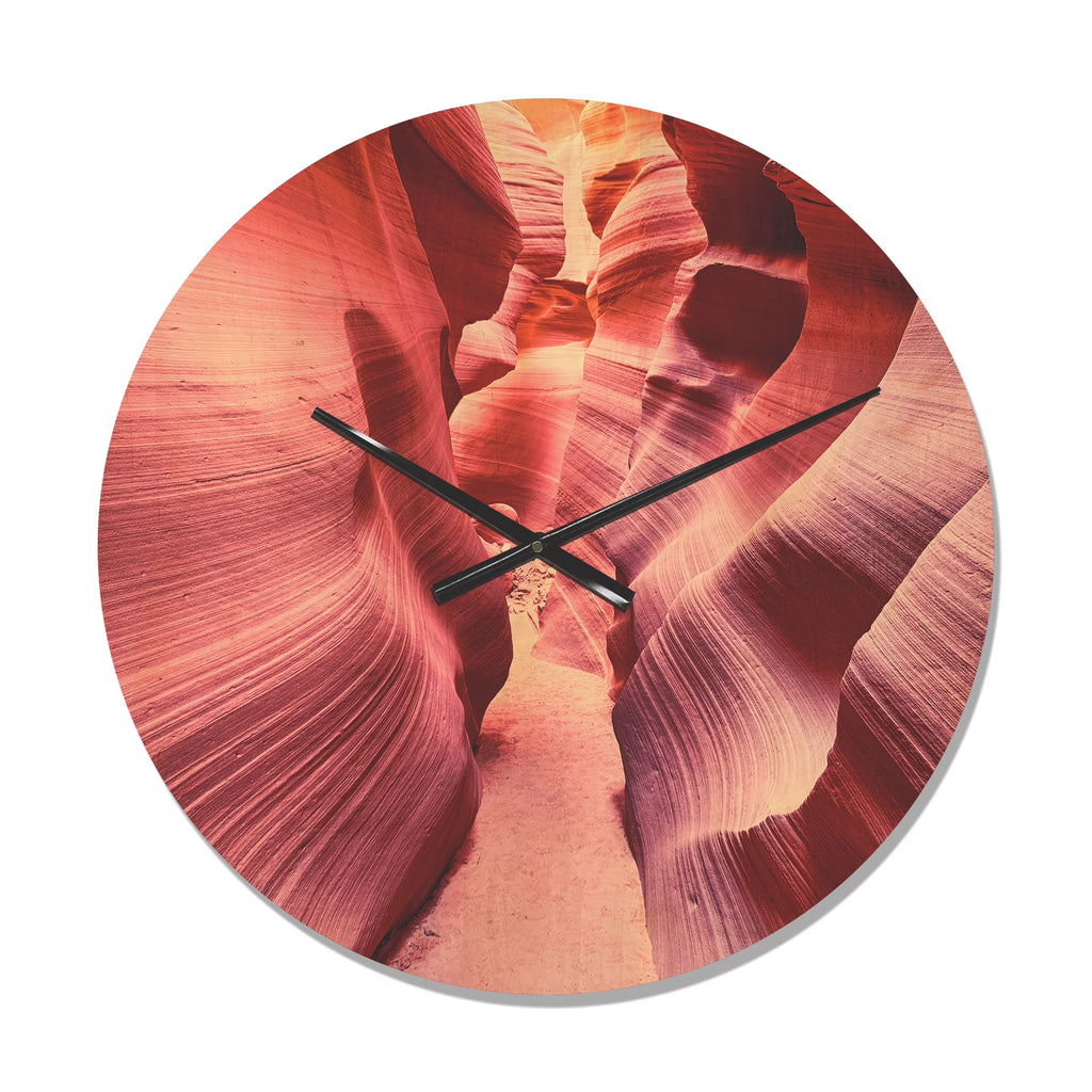 Famous Antelope Canyon Landscape Wood Wall Clock T652