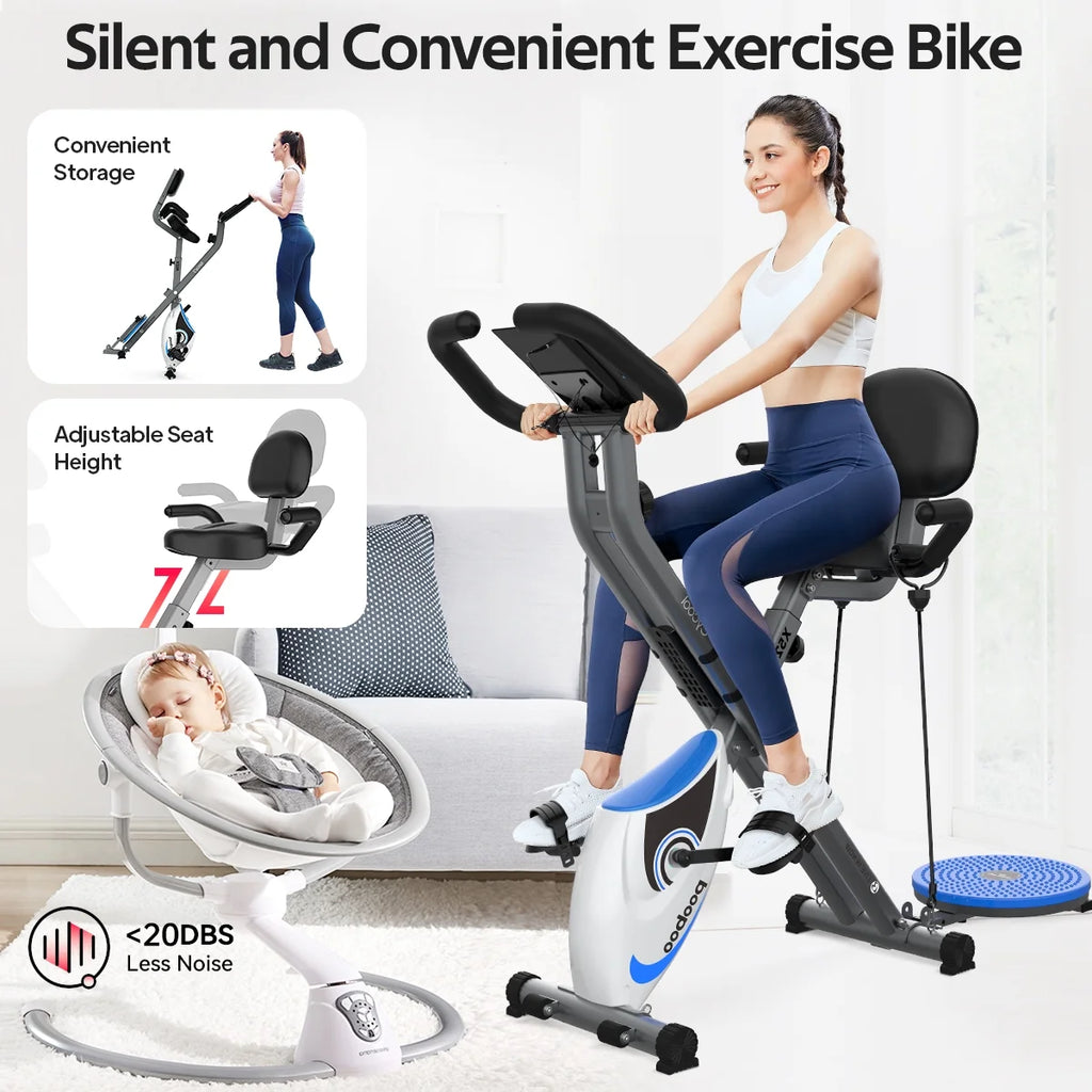 Folding Exercise Bike 300 lbs H966