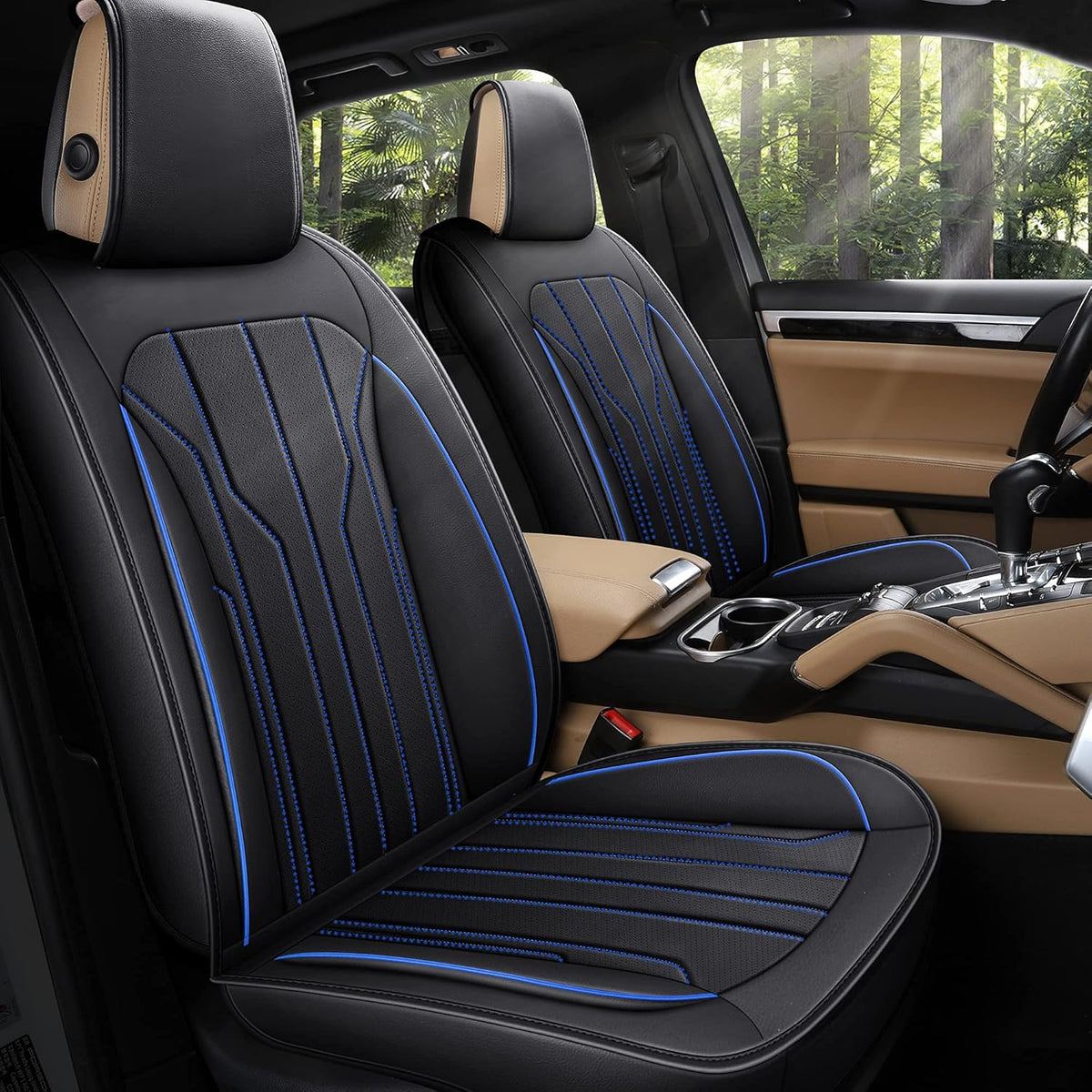 Leather Car Seat Covers Full Set D4670