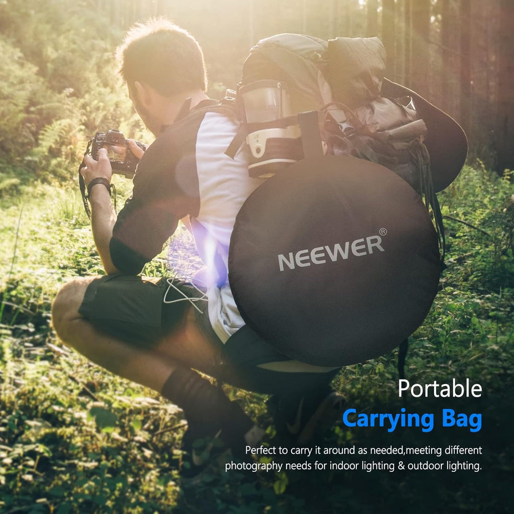 5 in 1 Portable 40"x 60" Camera Lighting Reflector Kit with Carrying Case J455485