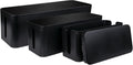 Set of 3 Black Cable Management Box Y412543