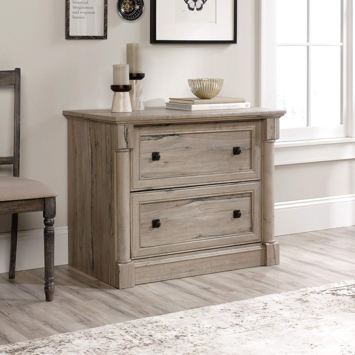 Vintage Oak File Cabinet K938484
