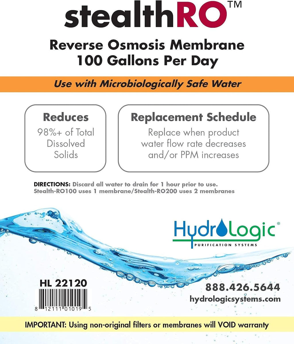 Reverse Osmosis Membrane 100 GPD L16433
