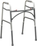Aluminum Bariatric Walker with Two Buttons Gray Pack of 2 S7964