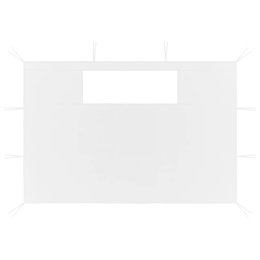 White Gazebo Sidewalls with Windows 2 pcs A7162