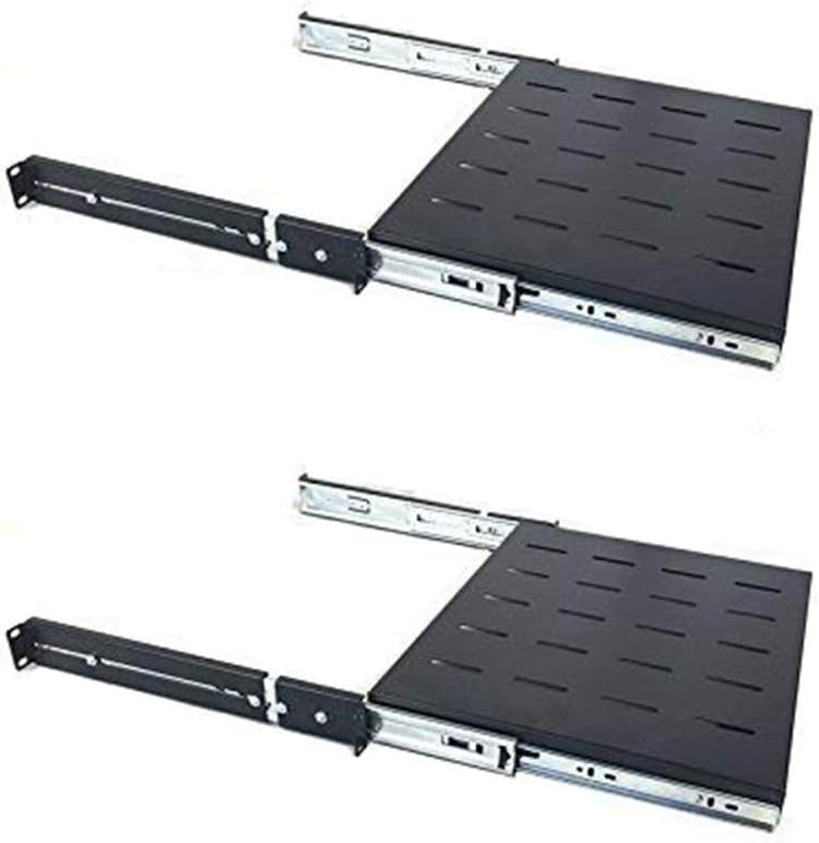 Heavy Duty Steel 1U 19'' Vented Shelf 2 Pack X944