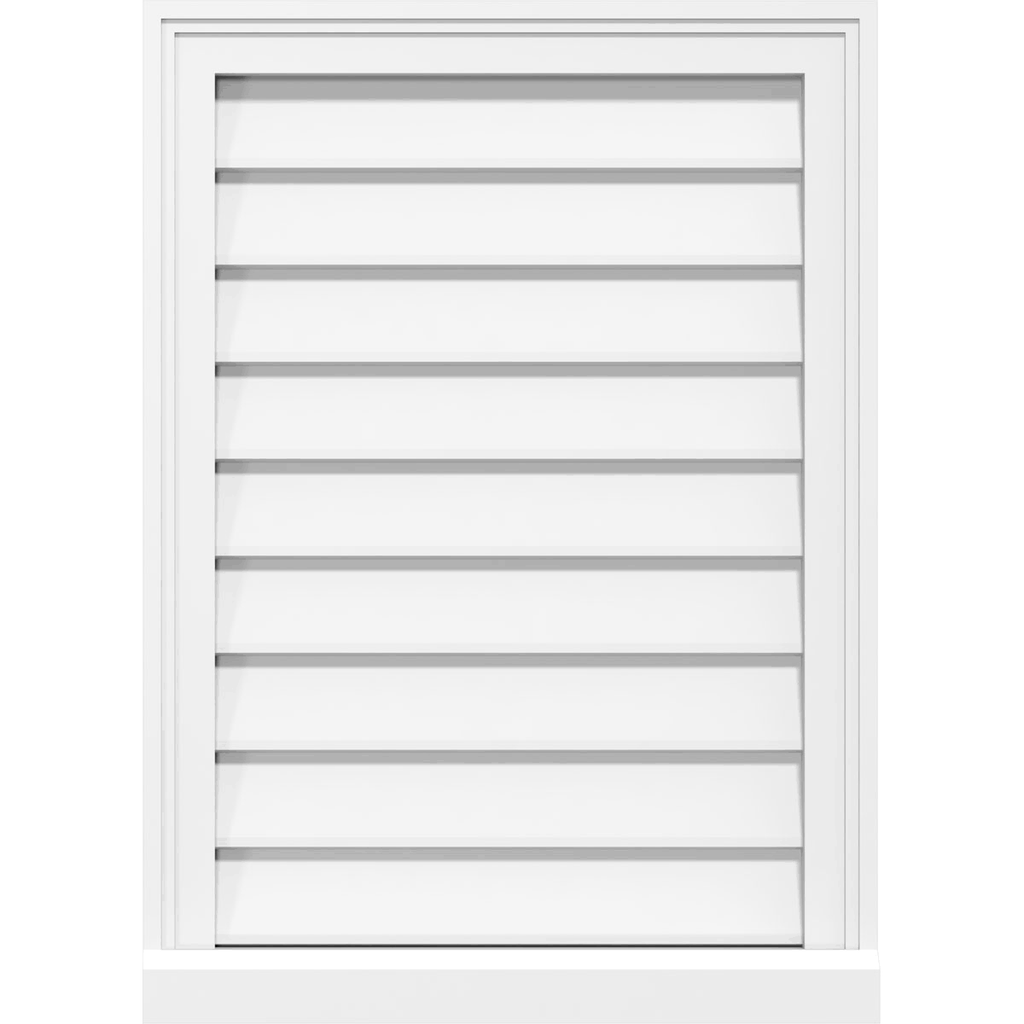 34x22W x 18x22H PVC Gable Vent R501908