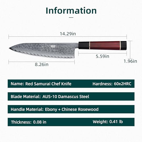 8 Inch Damascus Steel Chef's Knife F46425