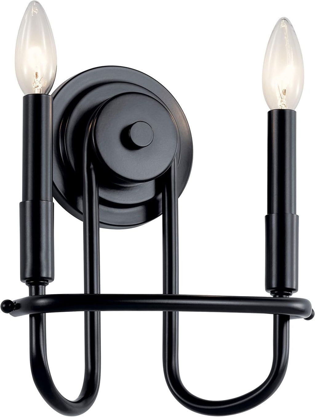 2 Light Brushed Nickel Wall Sconce N2344