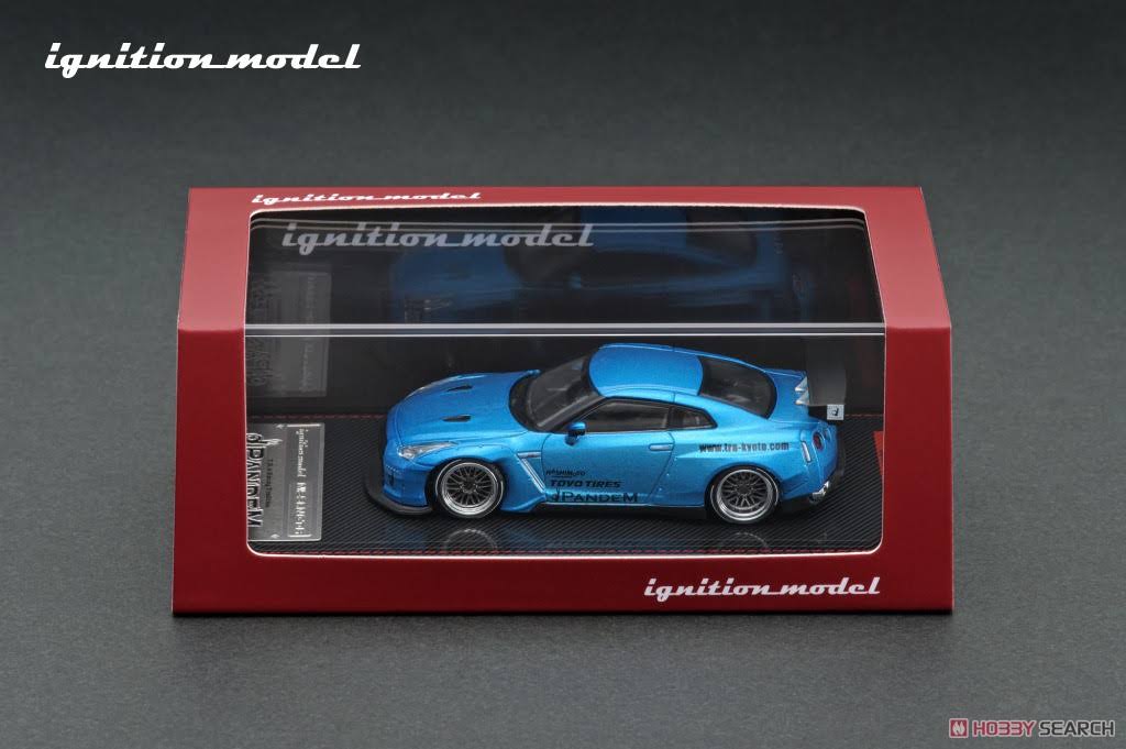 1/64 Blue Metallic Nissan Skyline R35 GT-R Model Car F6629