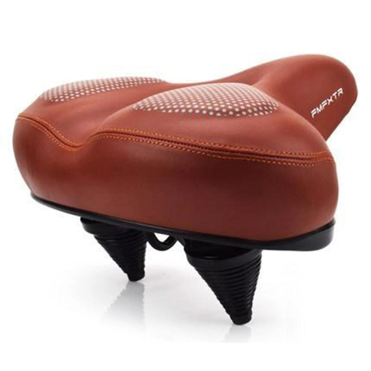 Brown Gel Waterproof Bike Seat Cushion with Taillight H83641