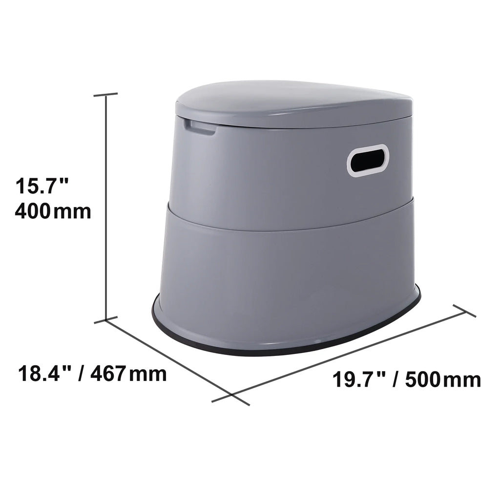 Portable Camping Toilet with Lid F503642