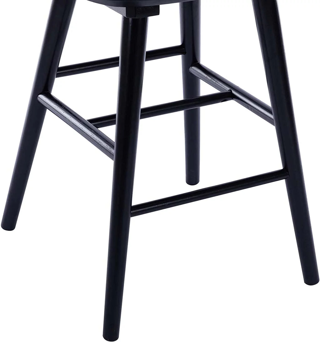 Black Wood Counter Stools Set of 2 A61034