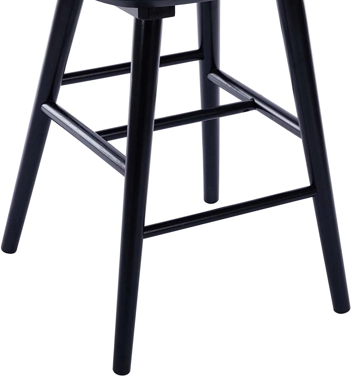 Black Wood Counter Stools Set of 2 A61034