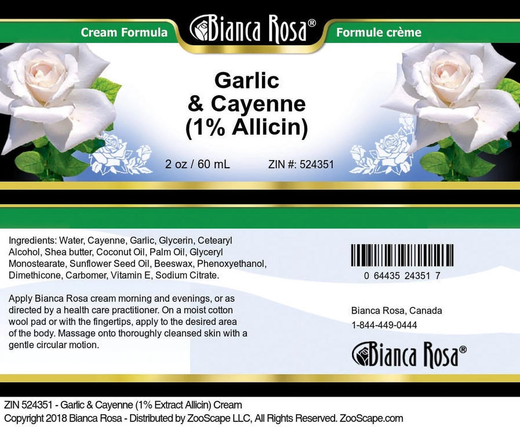 Garlic & Cayenne Hand and Body Cream, 2 oz, 3-Pack B45415