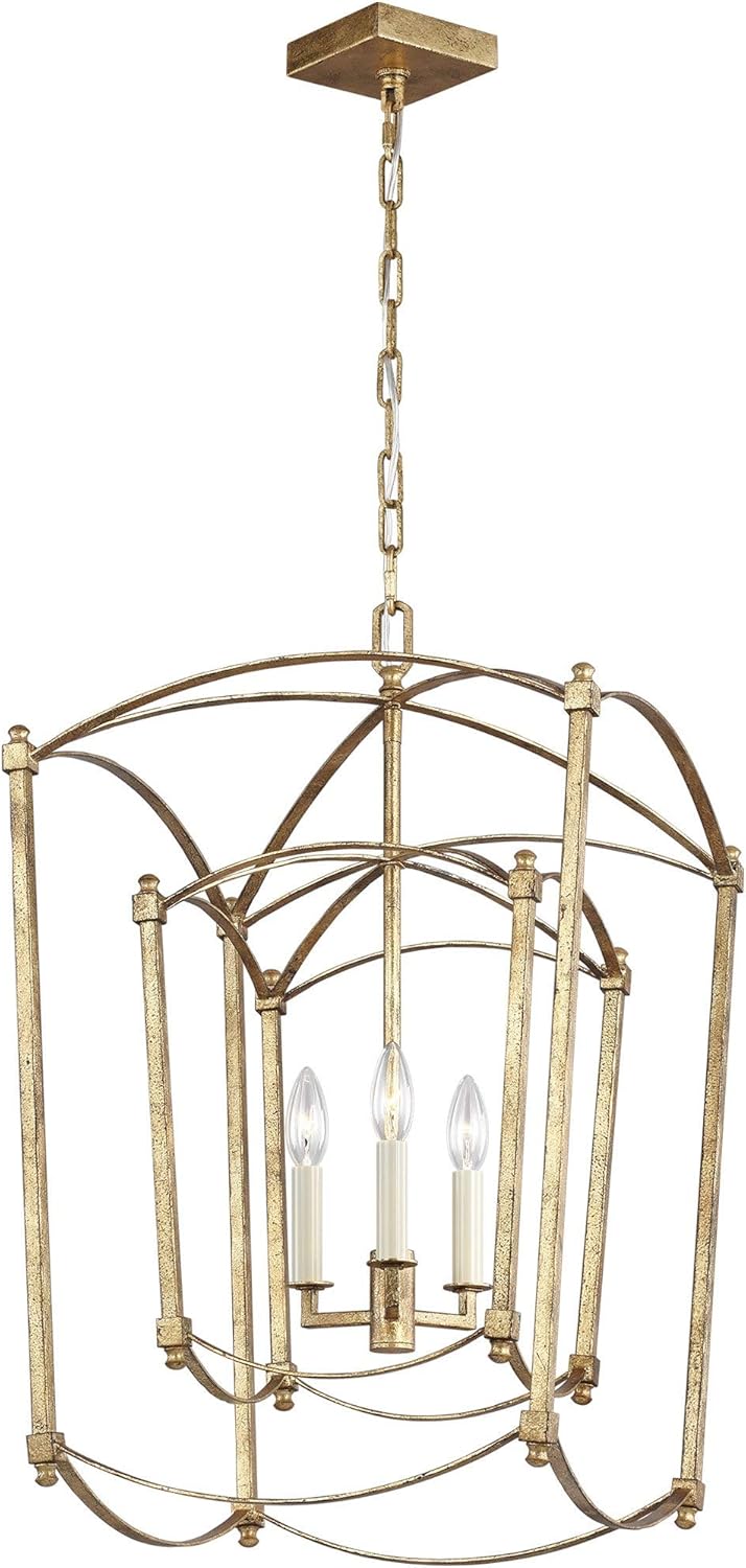 8-Light Antique Guild Candle Chandelier F4218