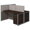 Cherry Two Person Straight Desk Office Suite B681829