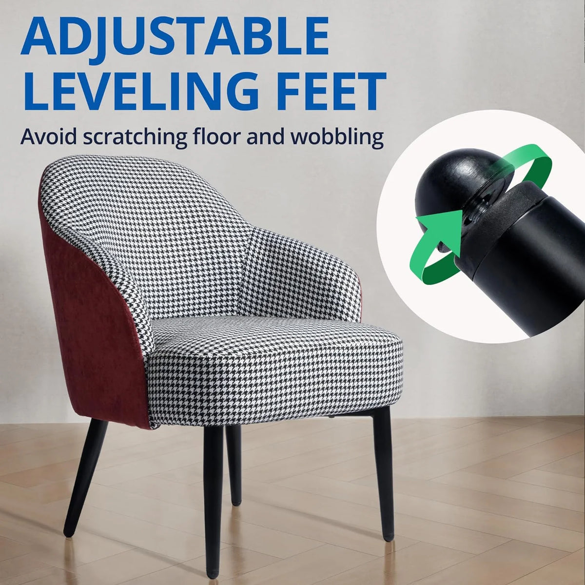 Houndstooth Upholstered Accent Chair N724
