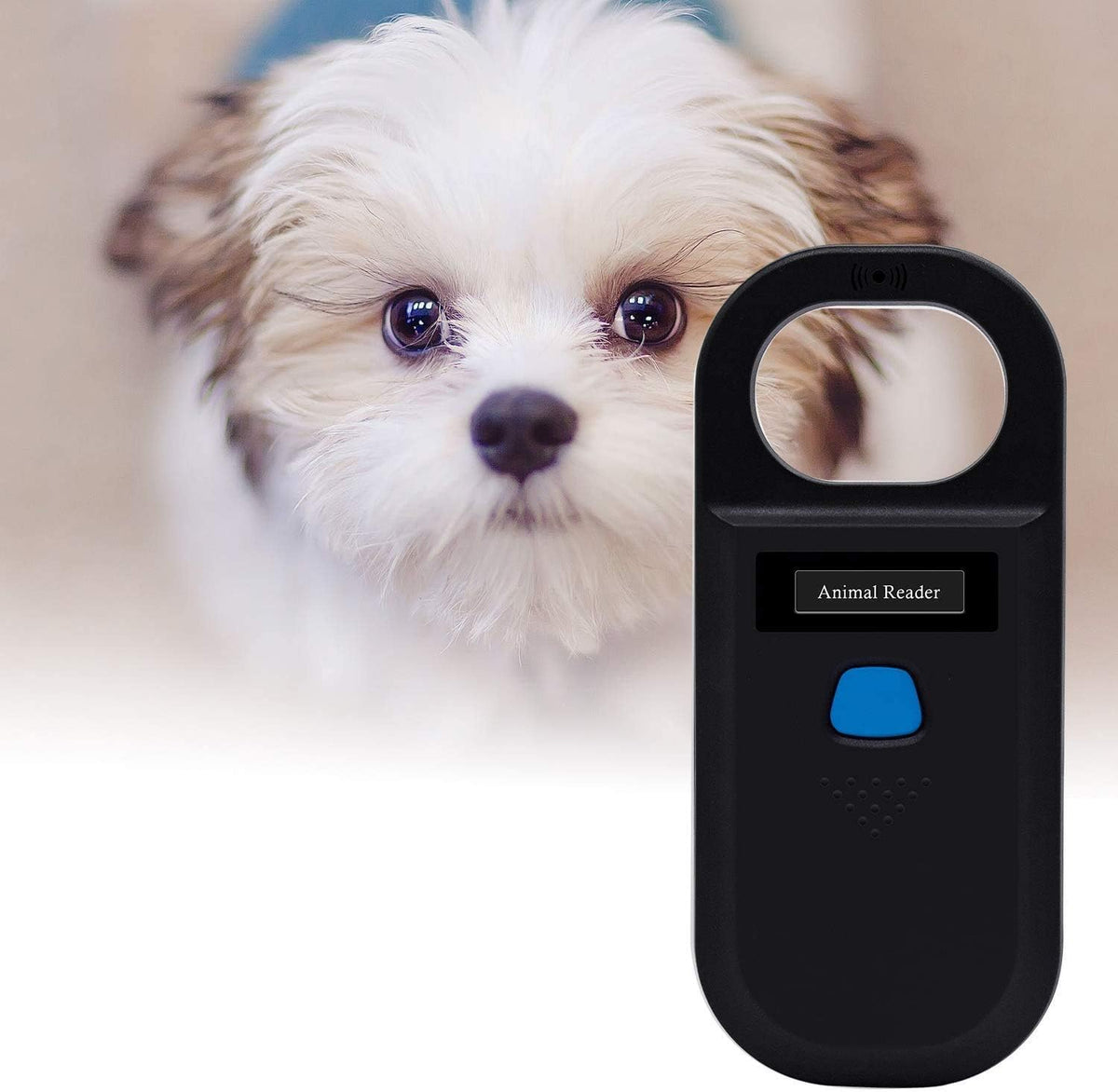 Handheld Pet Microchip Scanner 134.2kHz/125kHz RFID Reader Black B2034