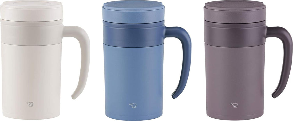 Stainless Tea Tumbler with Handle, 16-Ounce, Prussian Blue U7043