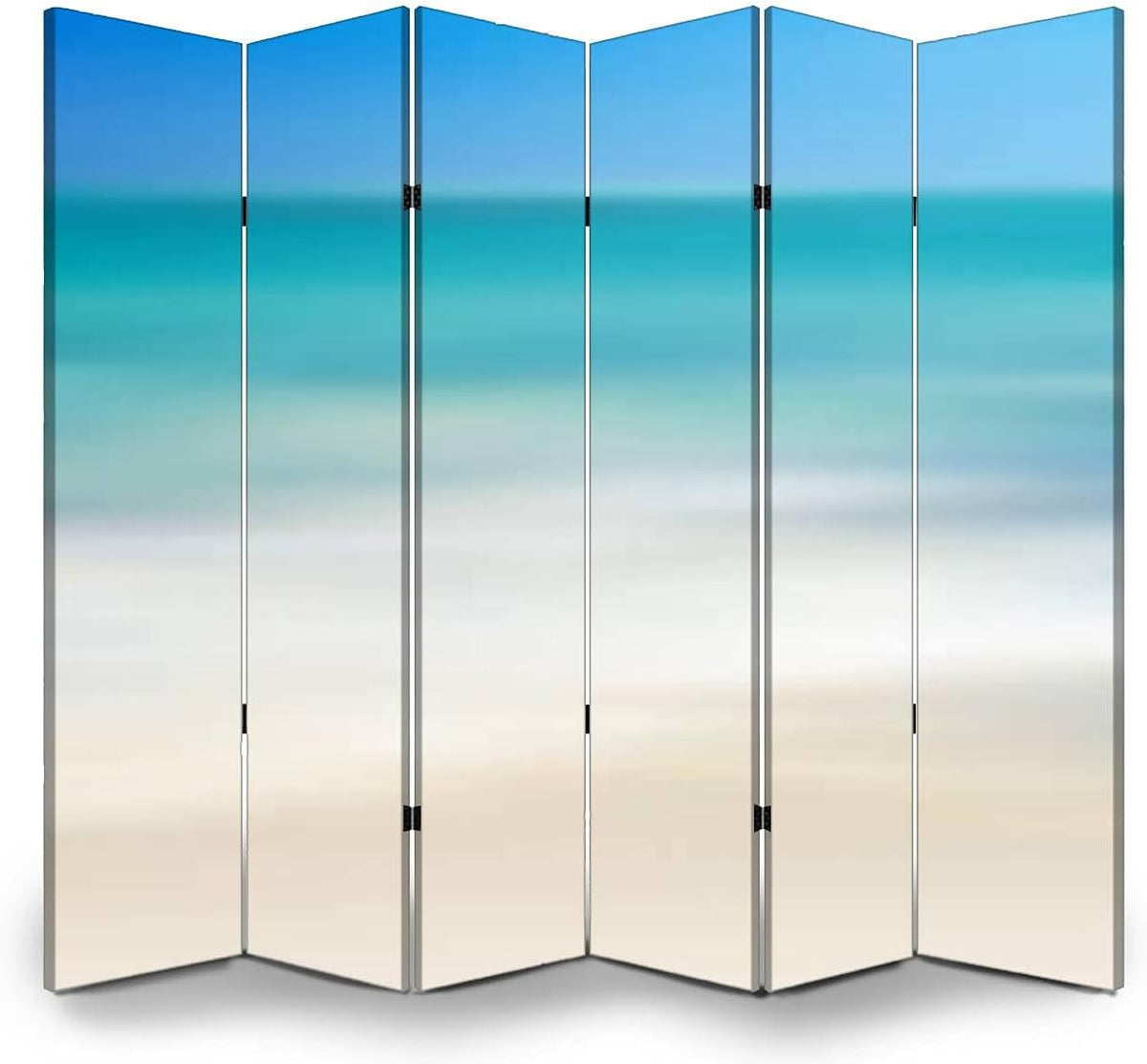 6 Panels Folding Canvas Screen Divider N7753