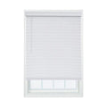 Cordless White Faux Wood Room Darkening Horizontal Blinds I420545