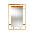 Gold Finished Bamboo Accent Wall Mirror J82869